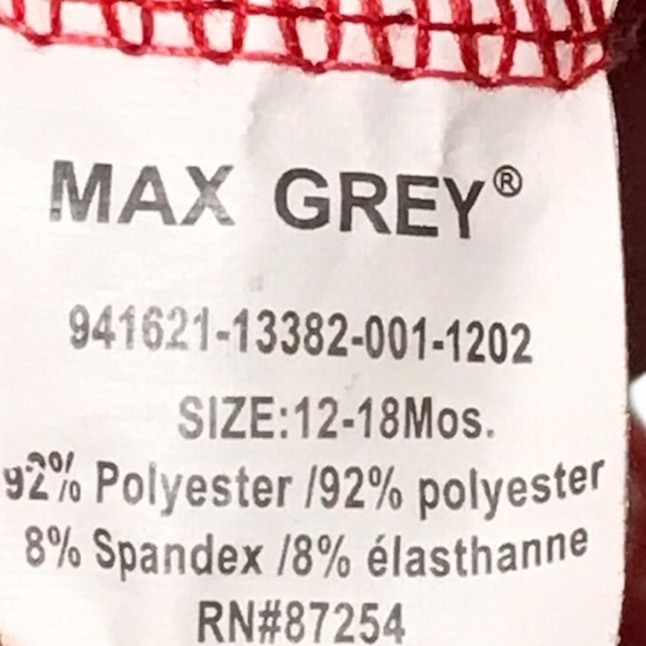 Max Grey Baby Girls One Piece swim 12-18 Months - Picture 2 of 3